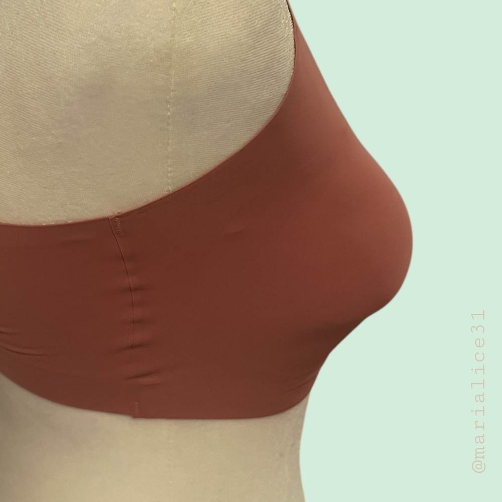 GapBody Bonded Square-Neck Seamless Lounge Bra. Wireless. Pink. Large. NWT. - Picture 4 of 11
